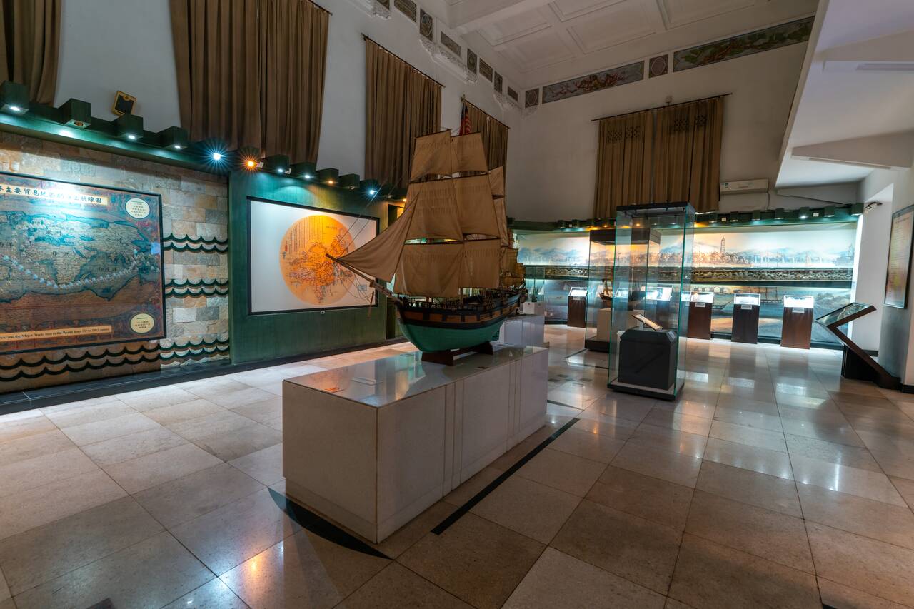 The interior of Guangzhou Museum in another building