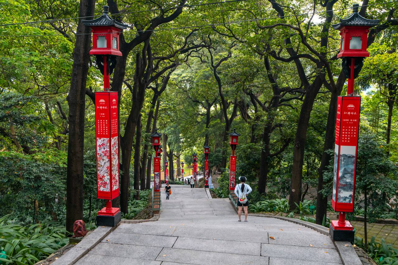 Walkway to Dr. Sun Yat-sen's Memorial Hall