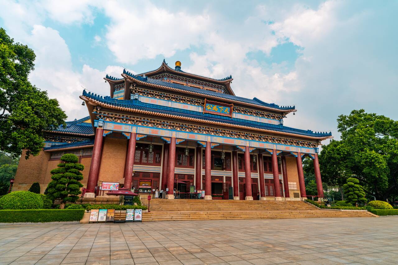 The exterior of Dr. Sun Yat-sen's Memorial Hall