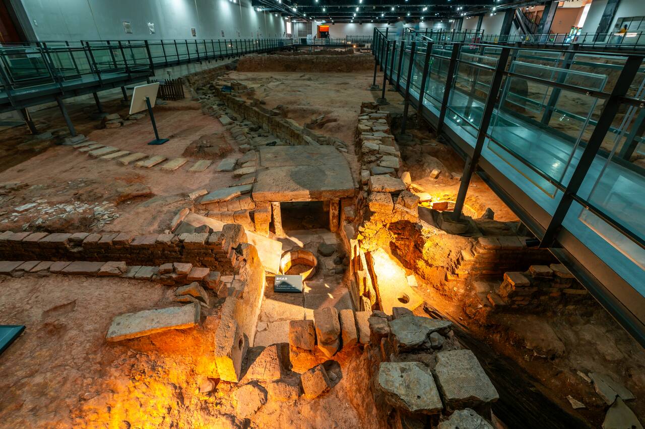 Excavation site at Nanyue King Museum