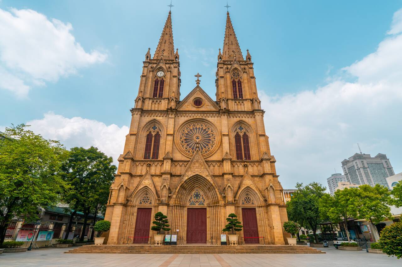 Shishi Jesus Sacred Heart Cathedral exterior
