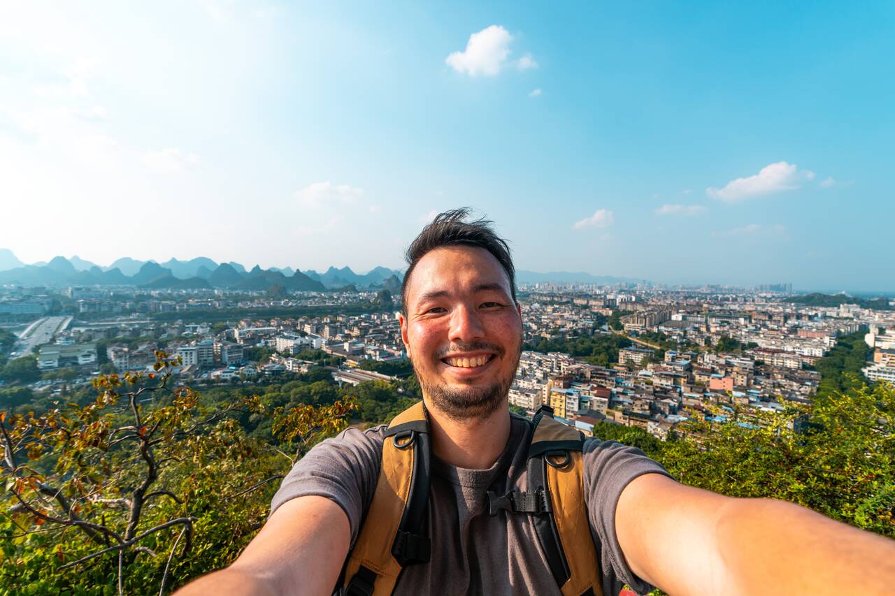 Me at Star Pavilion in Seven Star Park