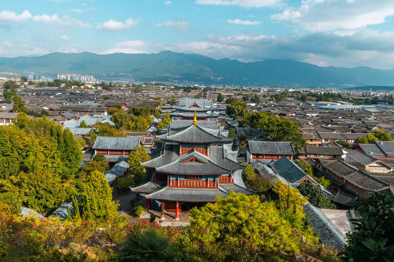 The view from Mu Fu Mansion