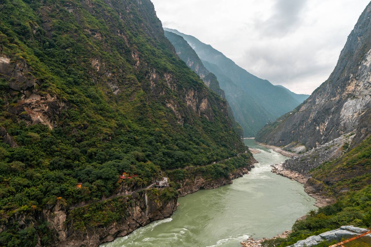 The view from Tiger Leaping Gorge