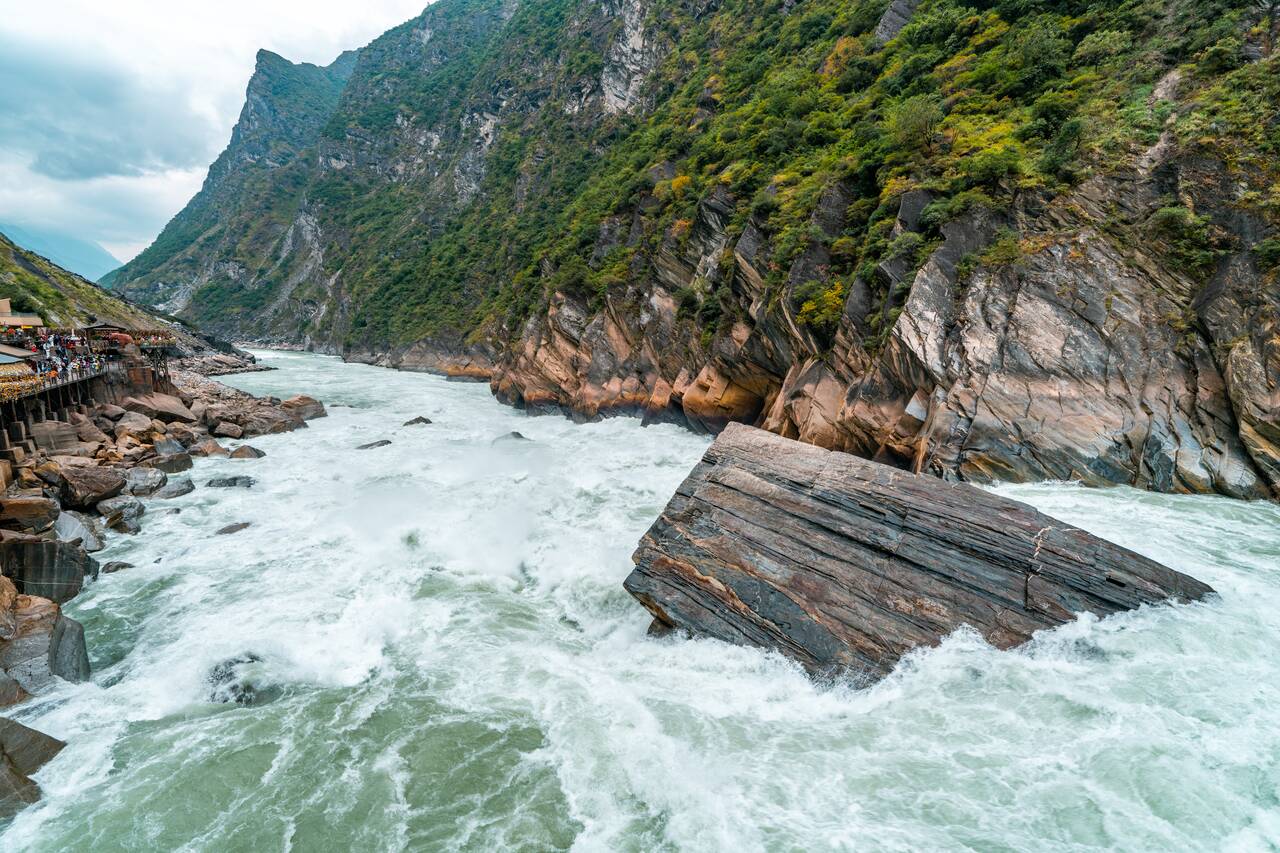 river at Tiger Leaping Gorge