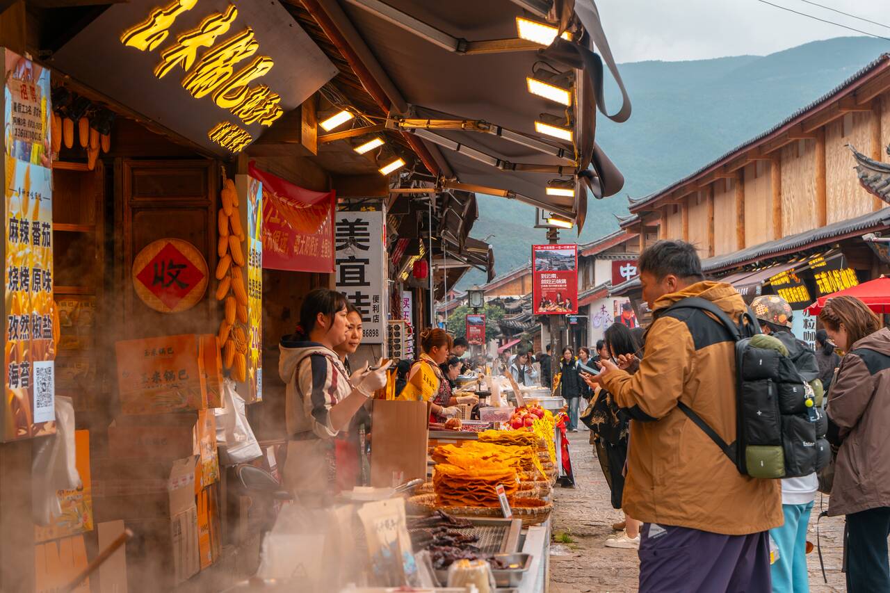 Street food at Baisha Ancient Town