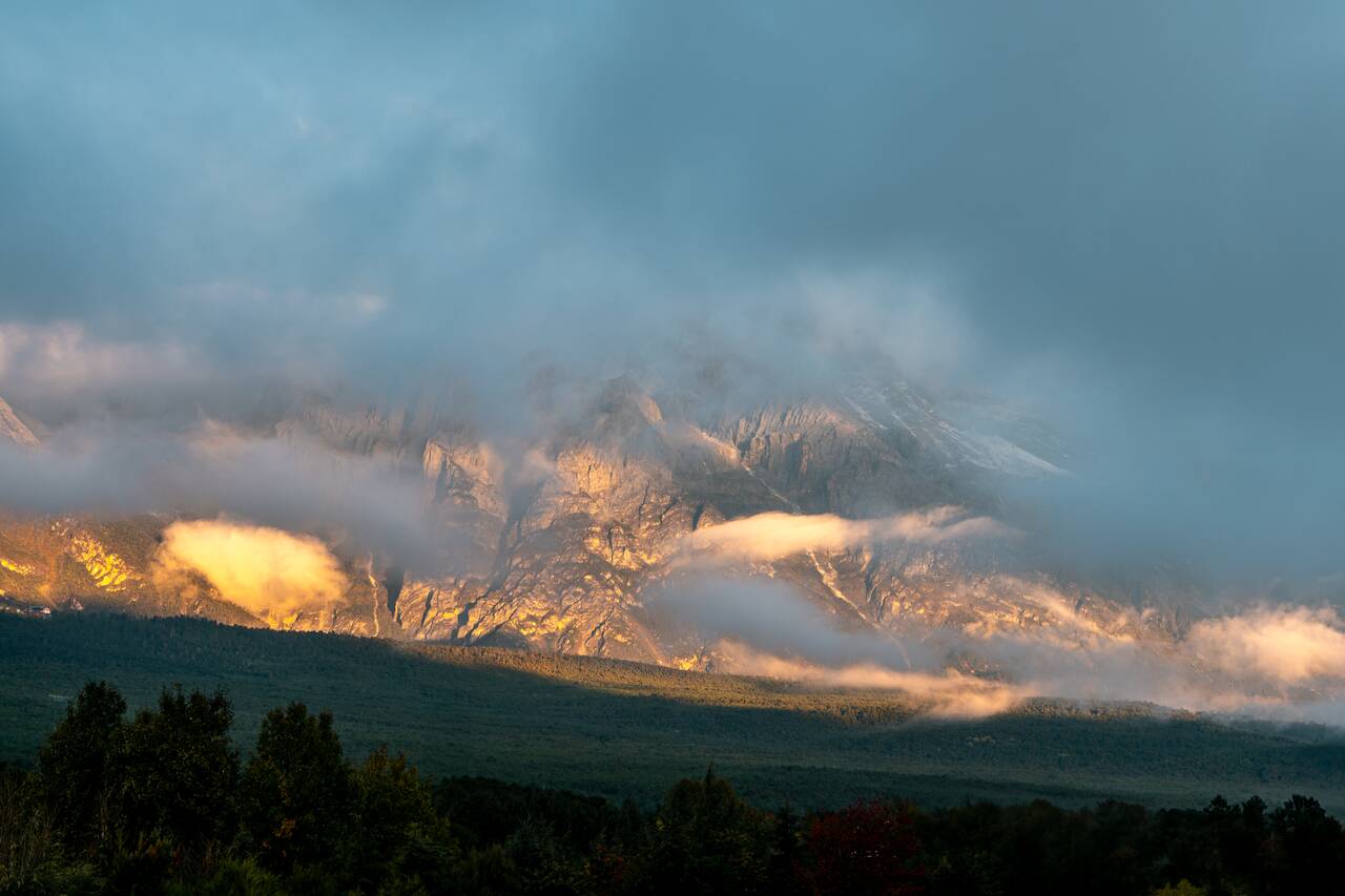 Sunrise at Yulong Snow Mountain