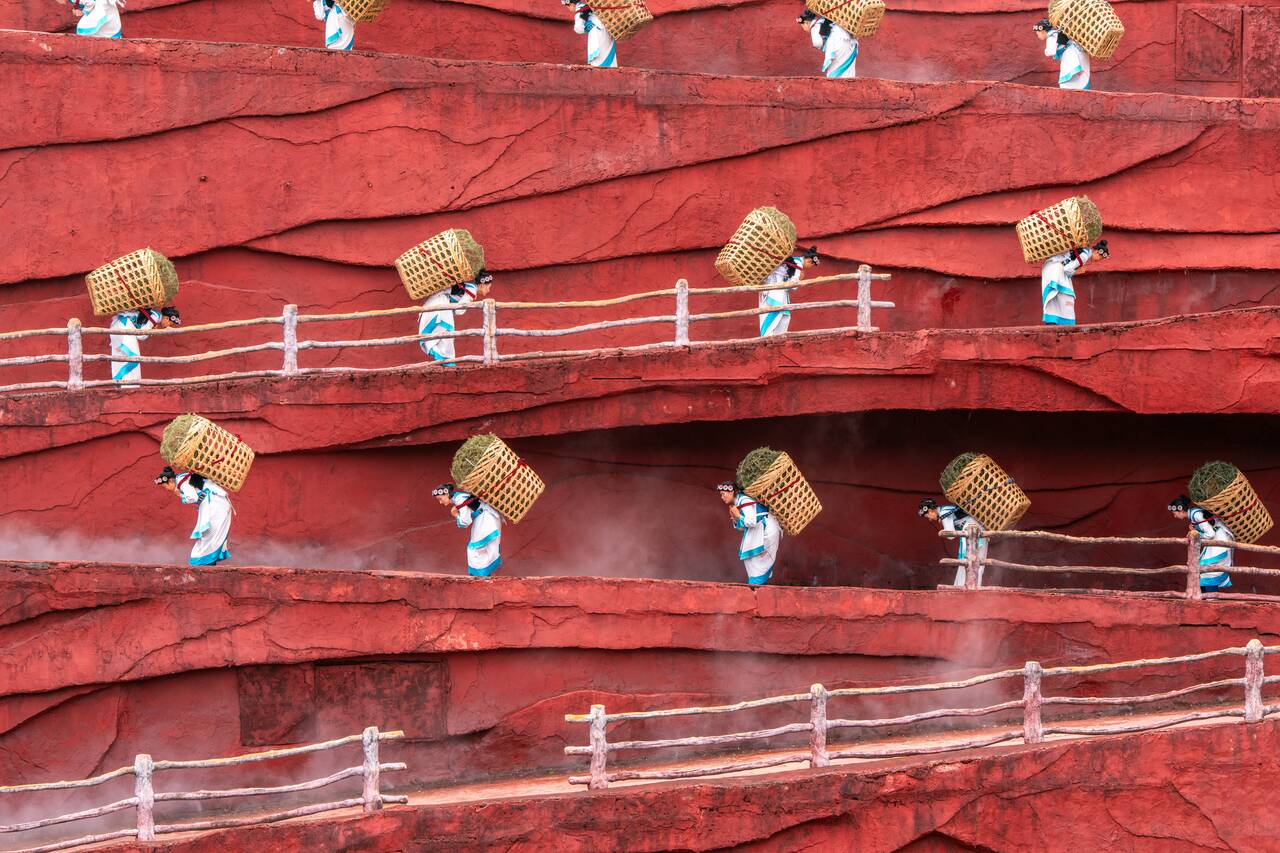 Women performers at Impression Lijiang Performance