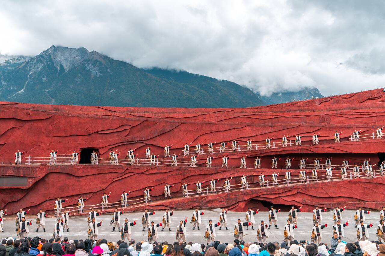 The stage at Impression Lijiang Performance