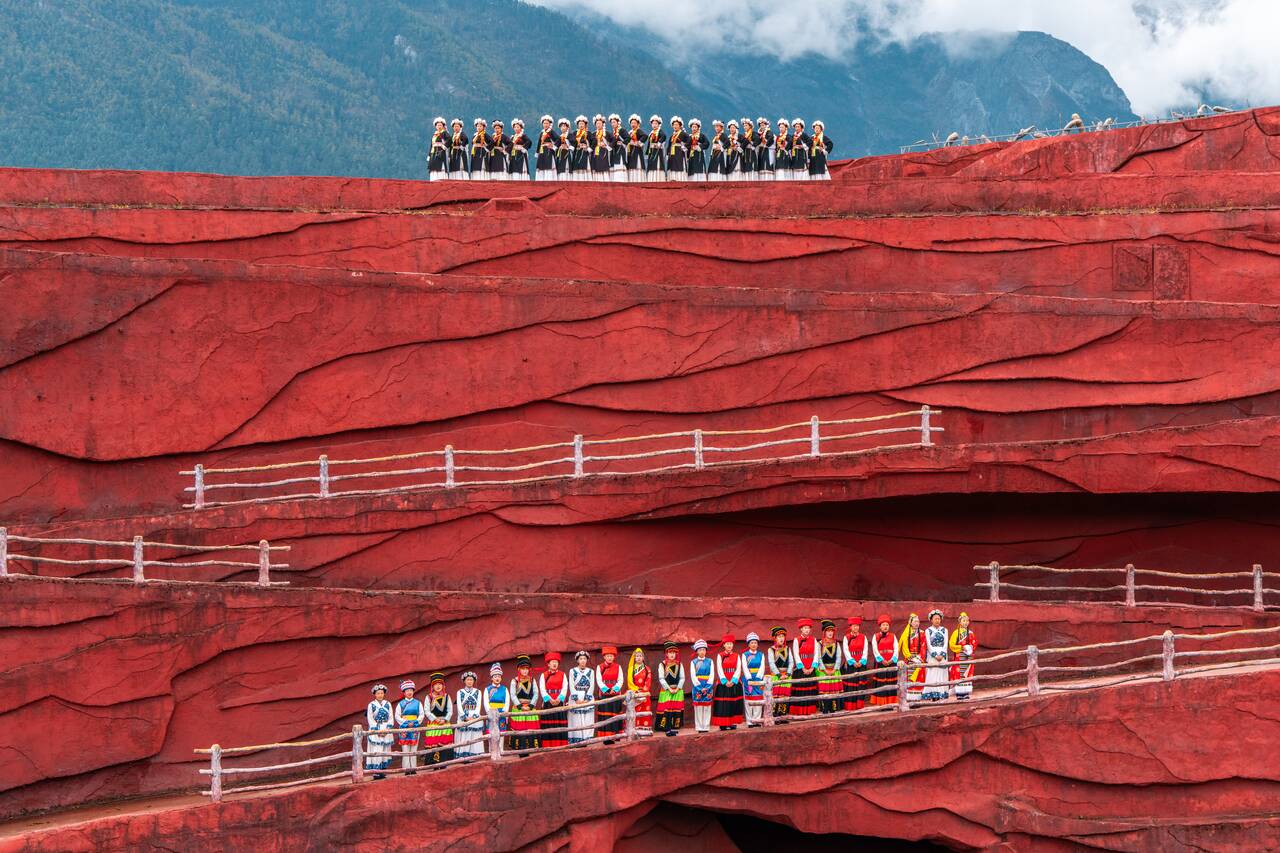 Singers at Impression Lijiang Performance