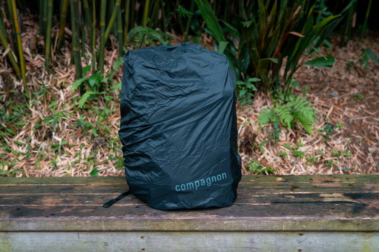 A raincover that comes with Compagnon Element Backpack