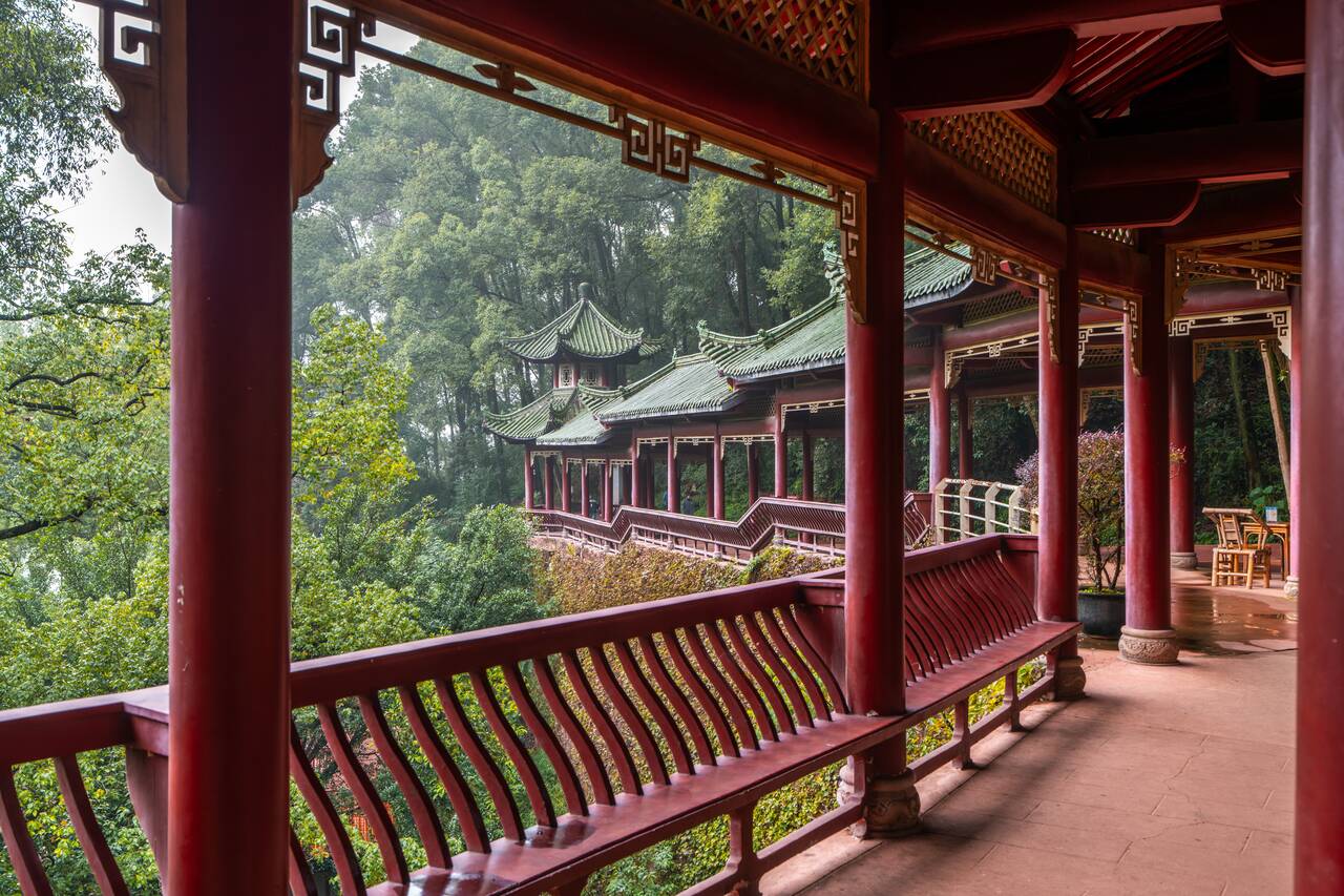 Walking path at Oriental Buddha Park