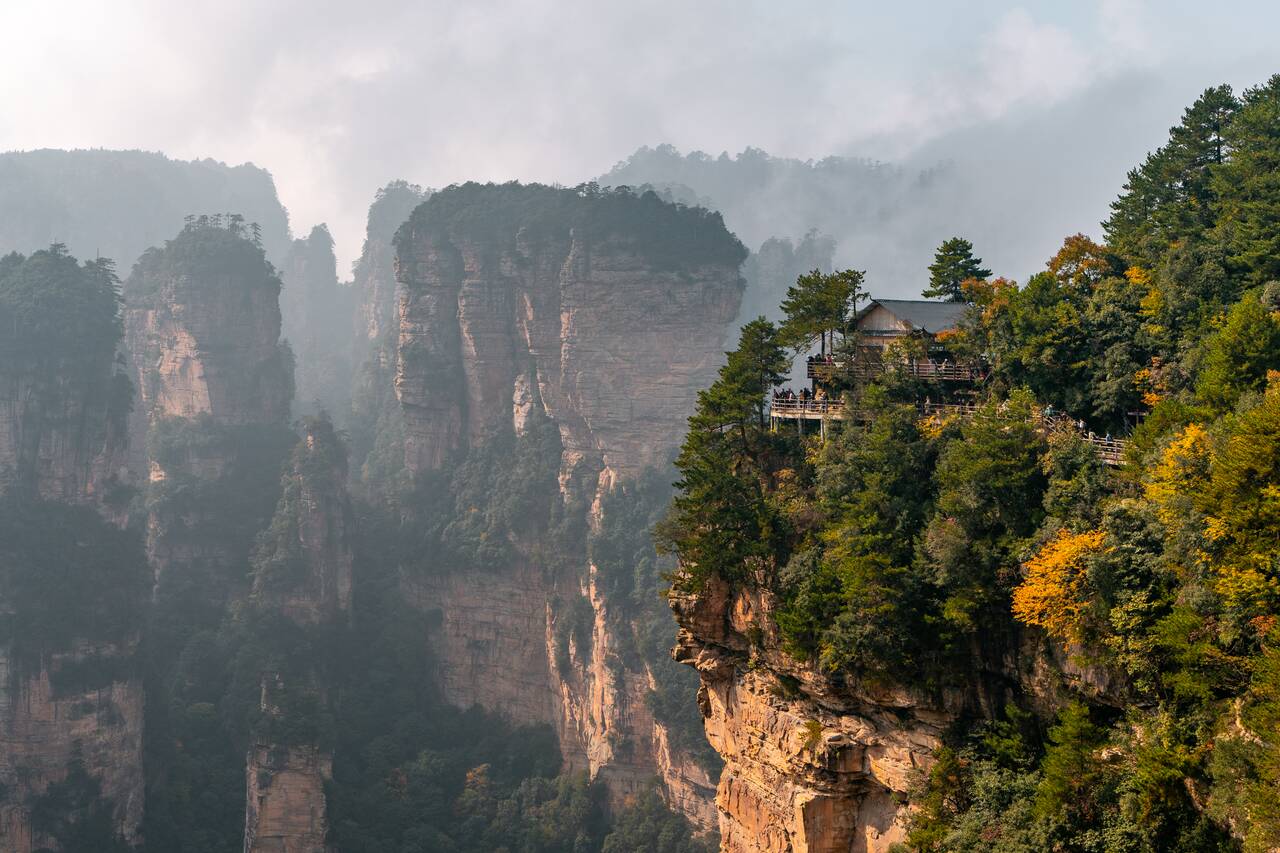 A pavilion at Zhangjiajie