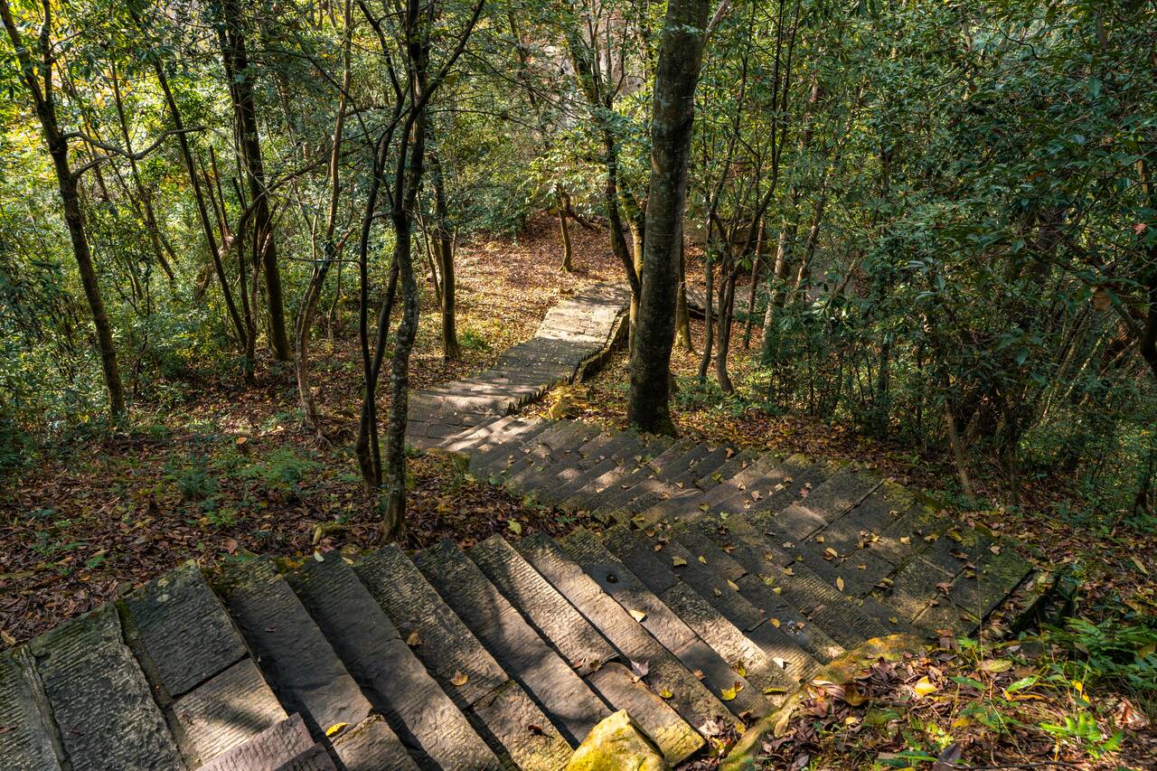 Way down from Zhangjiajie