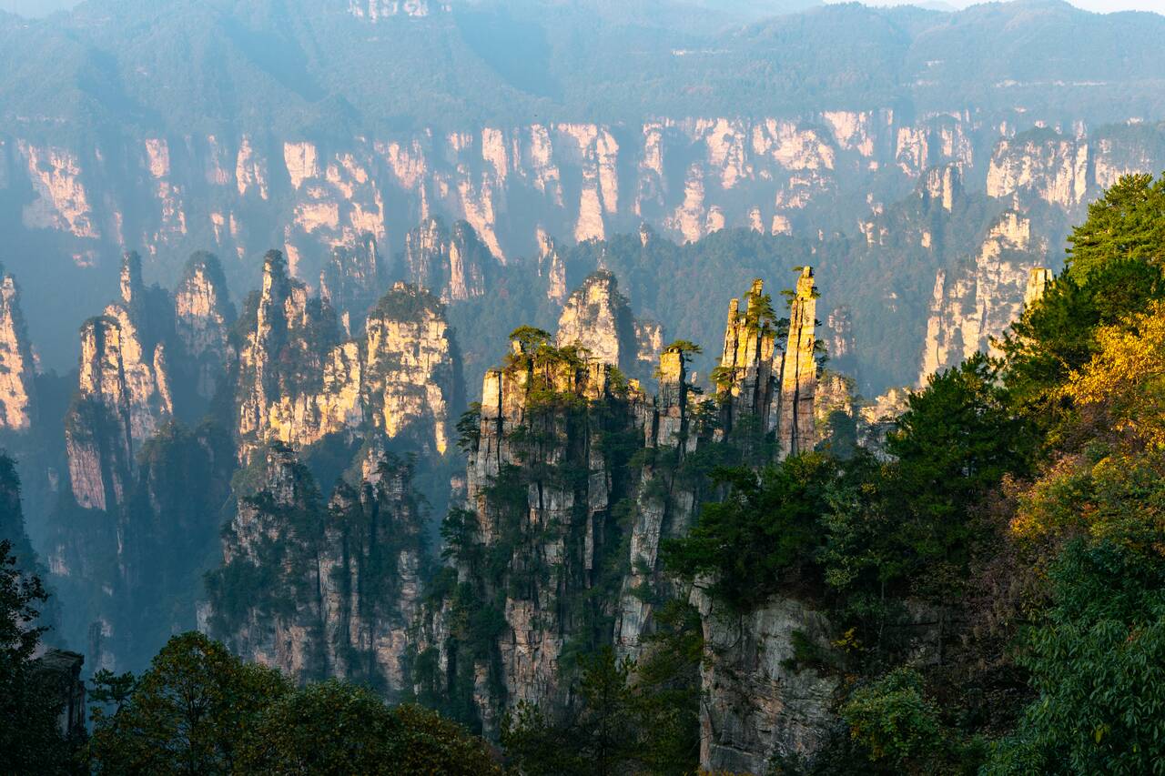 Sunrise in Zhangjiajie
