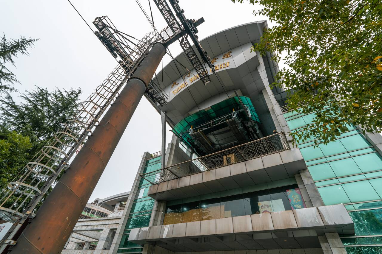 Old Cable Car Station in Zhangjiajie City