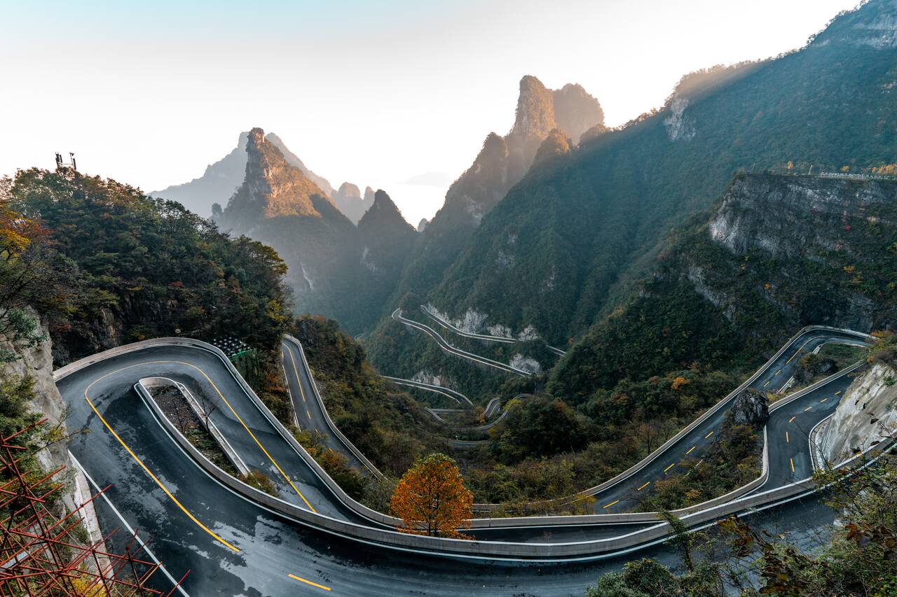 99 Bends seen from the Middle Station