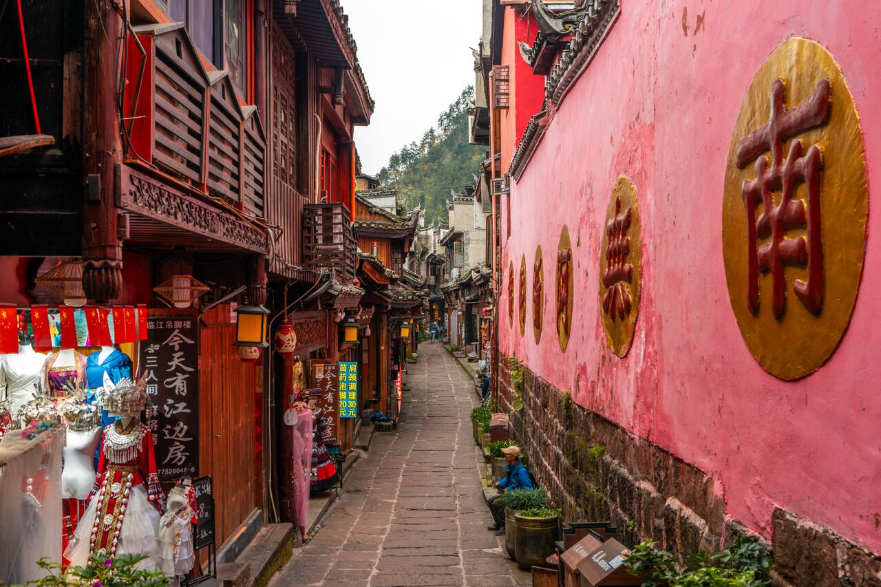 Streets of Fenghuang Ancient Village