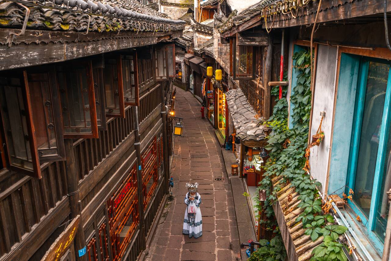 More street at Fenghuang Ancient Village