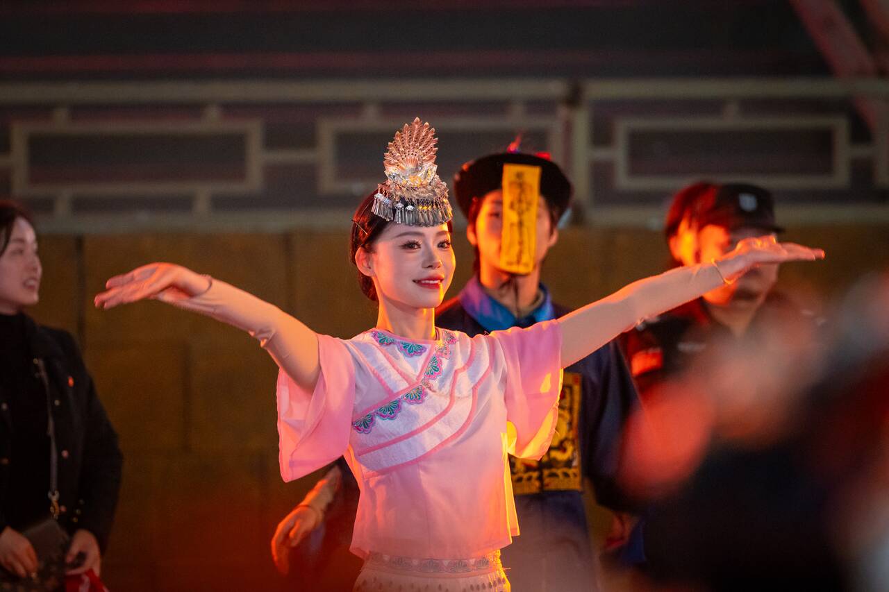 A woman performer at 72 Strange Buildings