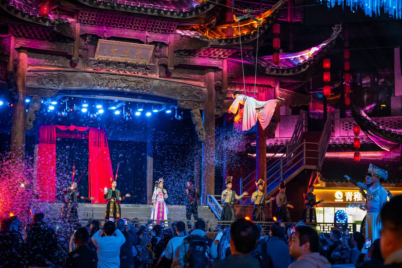 A stage at 72 Strange Buildings