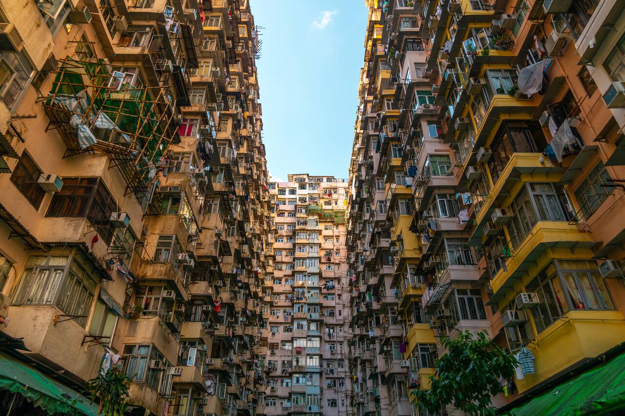 Yick Fat Building seen from below