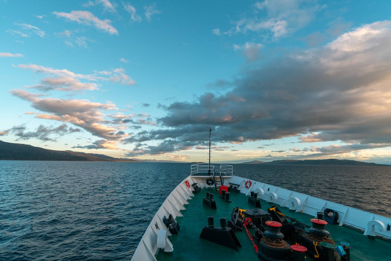 My ship heading back to Ushuaia