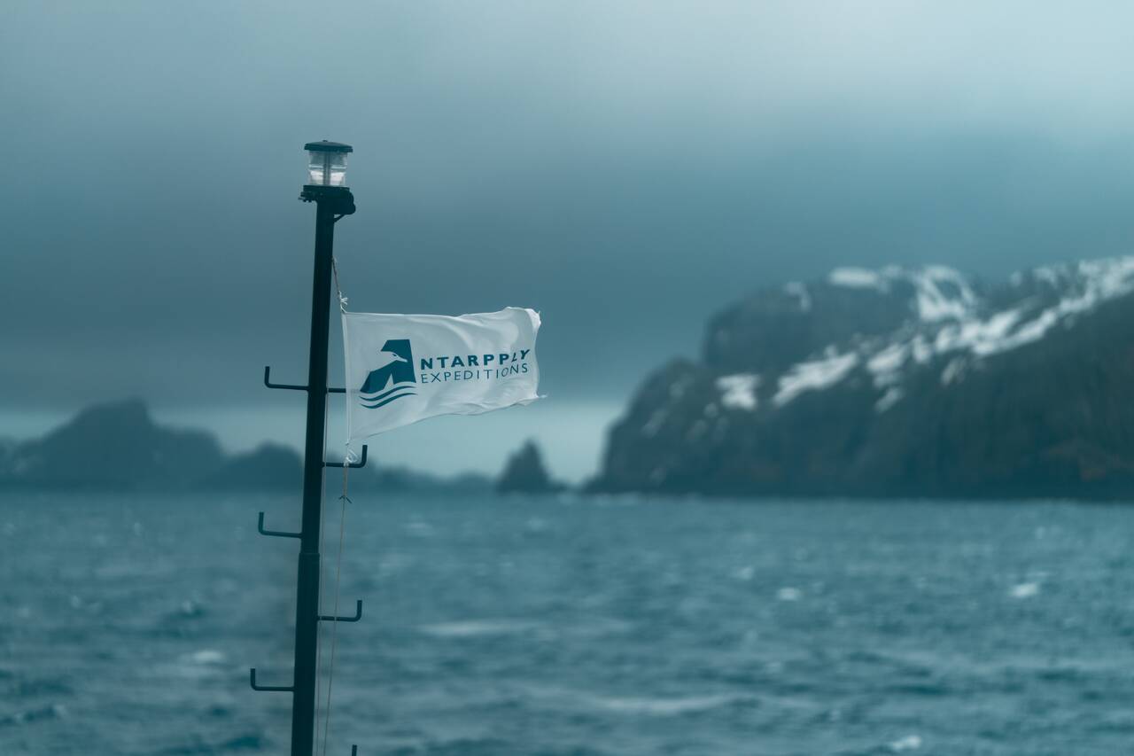 The first land sighting after crossing Drake Passage for 2 days.