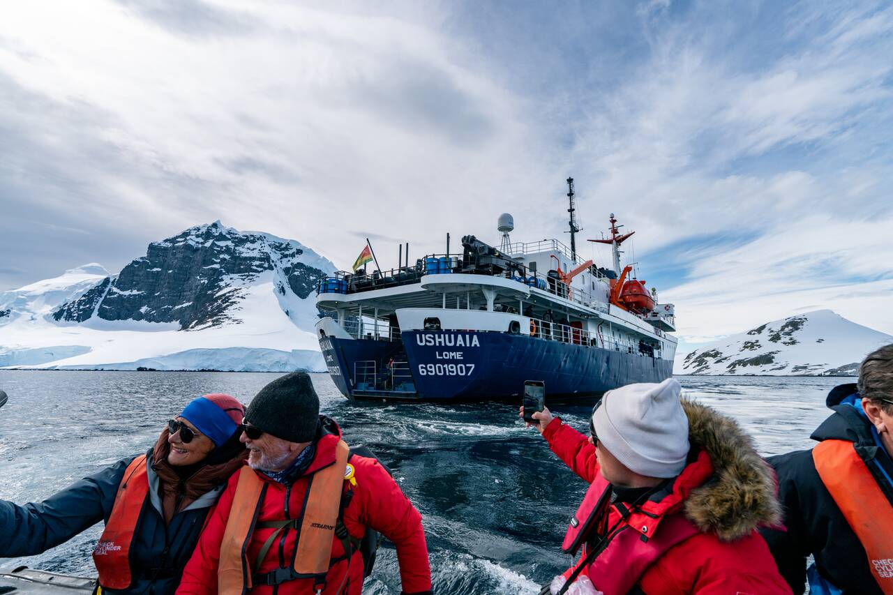 People going on their first zodiac cruises