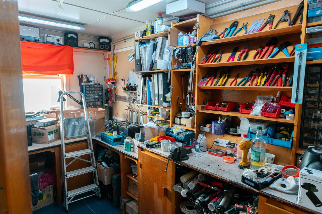The interior of Vernadsky Research Base in Antarctica