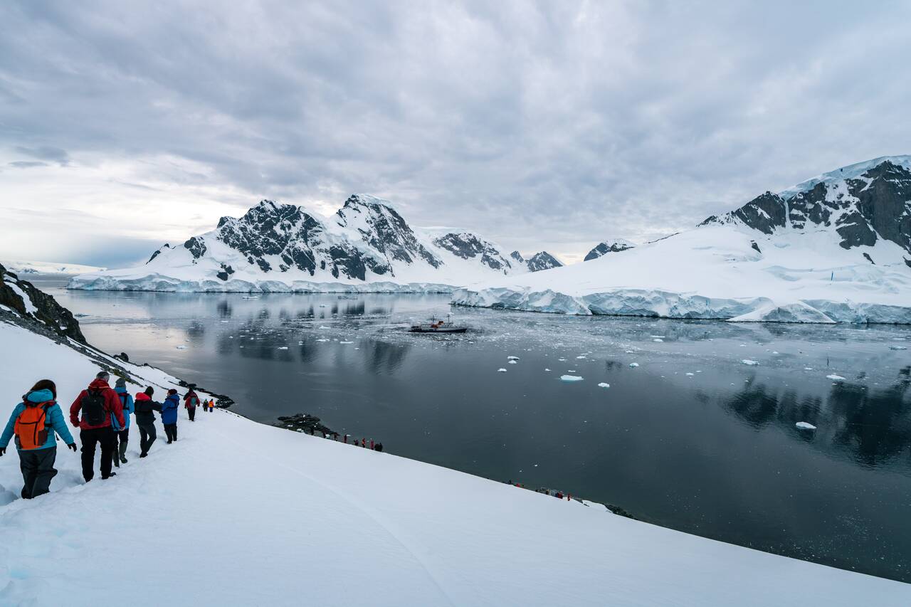 People hiking at Orne Harbor