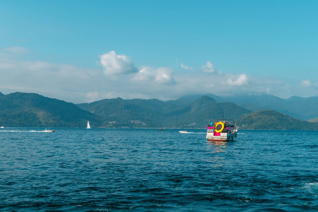 A boat at Ilha Grande