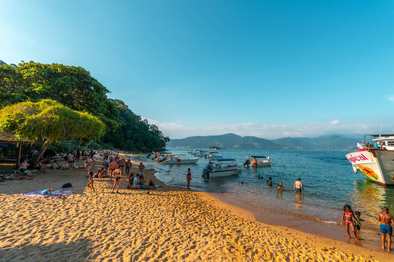 One of the beaches at Ilha Grande