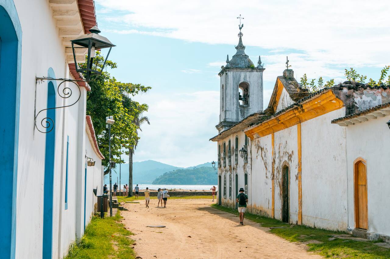 A quiet street in Paraty