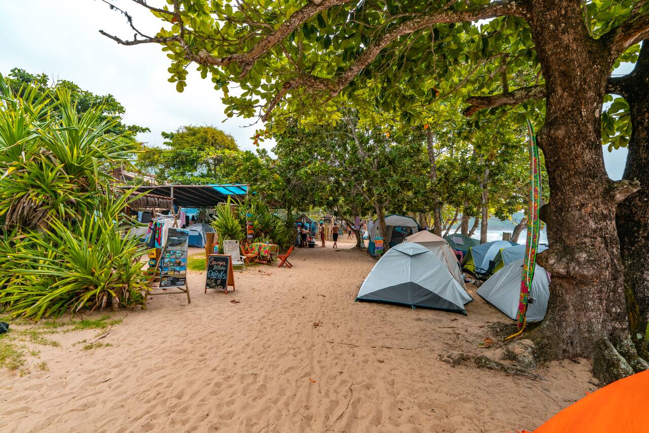 Campsites at Praia do Sono