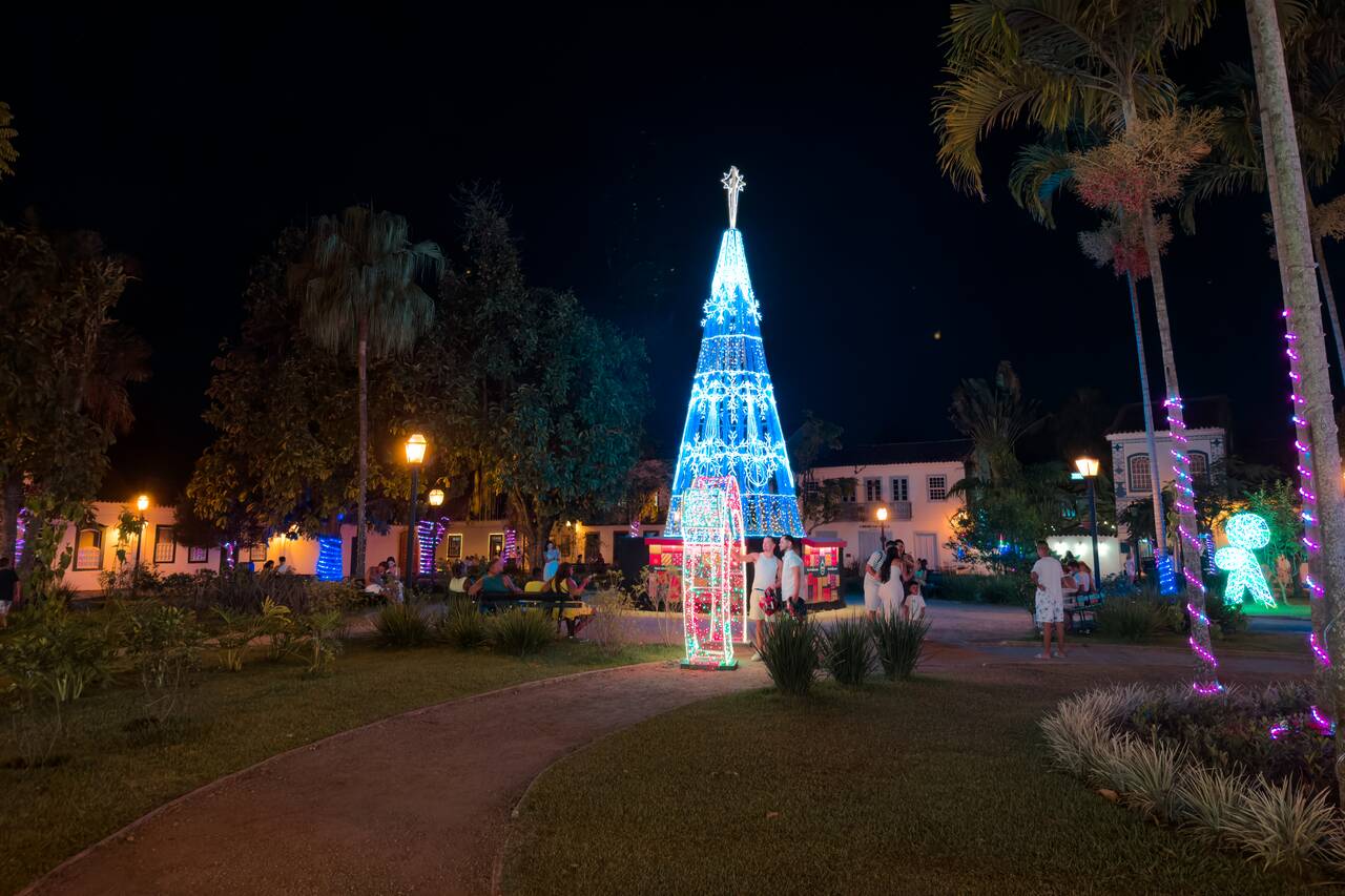Christmas trees at Paraty during NYE