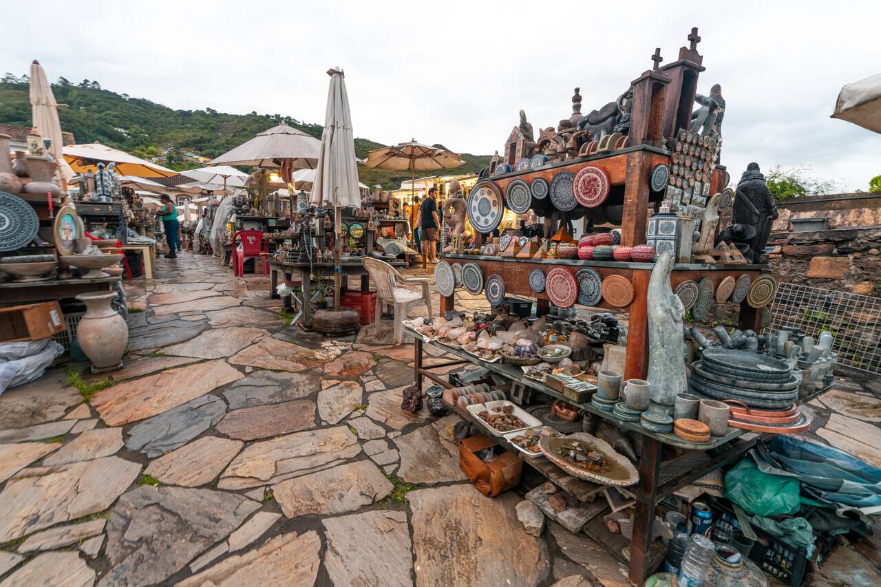 The area around Feira de Artesanato de Ouro Preto