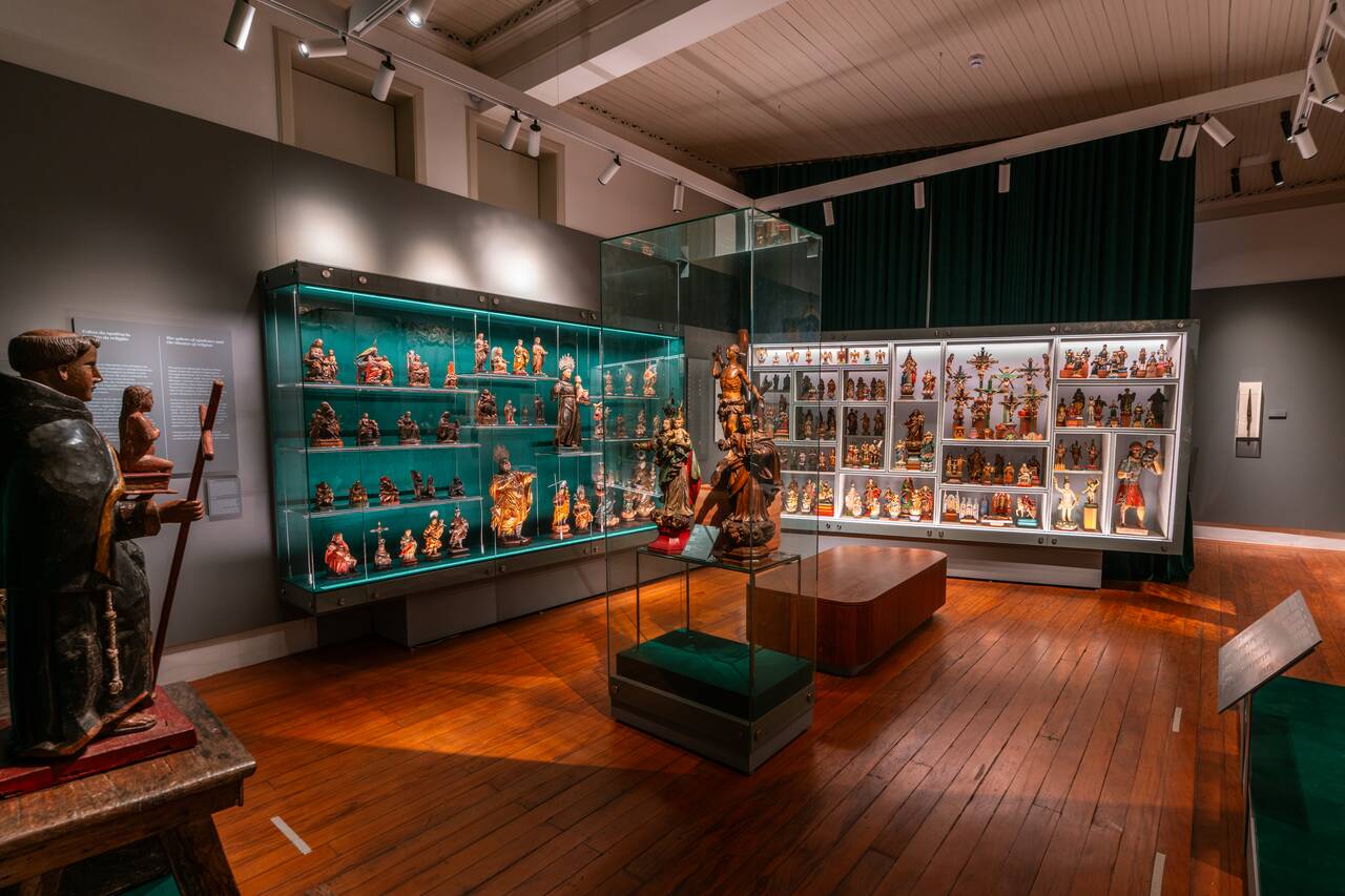 Religious icons found inside Museu Boulieu