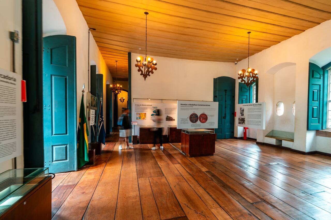 Interior of Casa dos Contos Museum