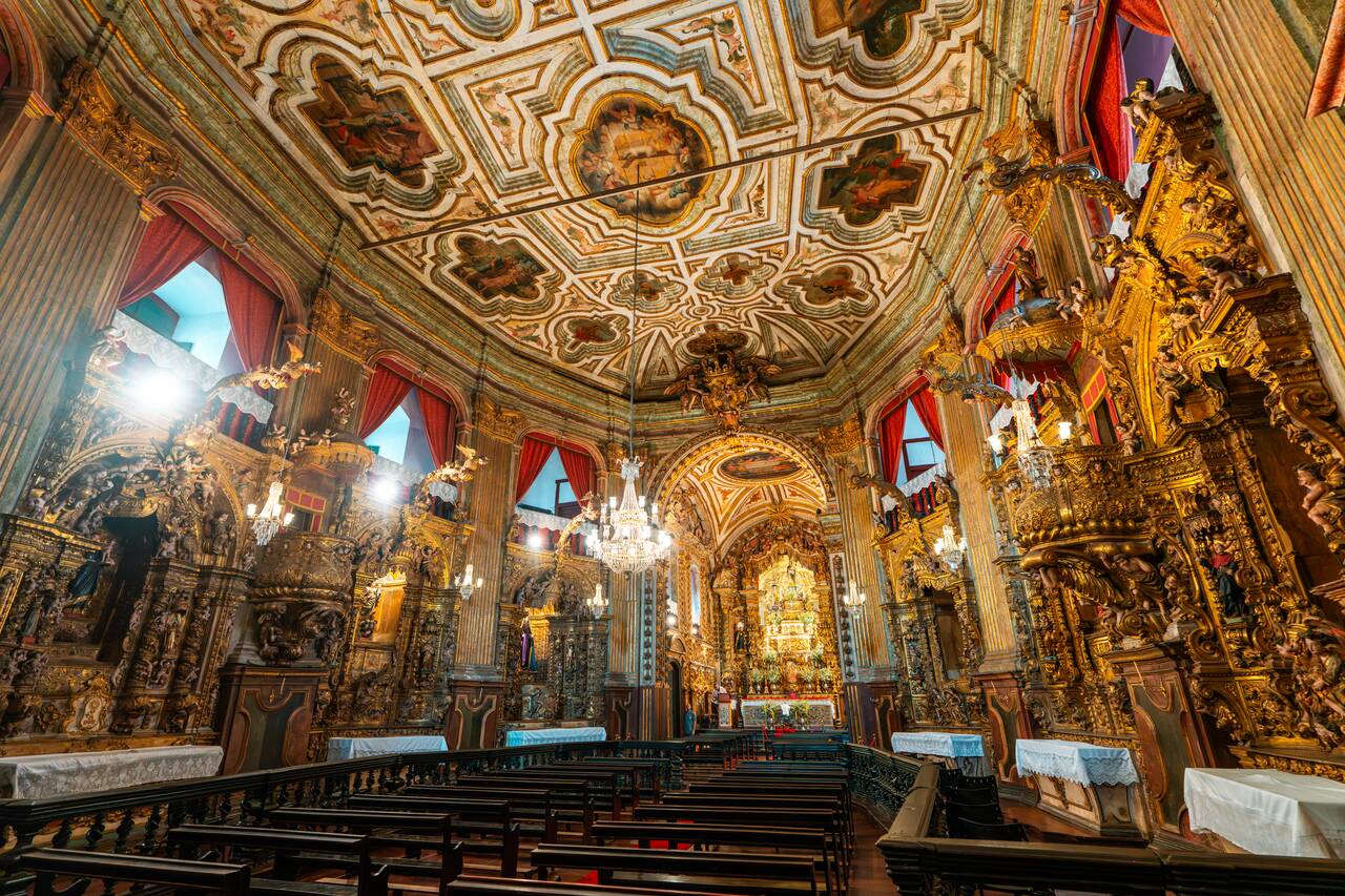 Interior of Basílica Nossa Senhora do Pilar