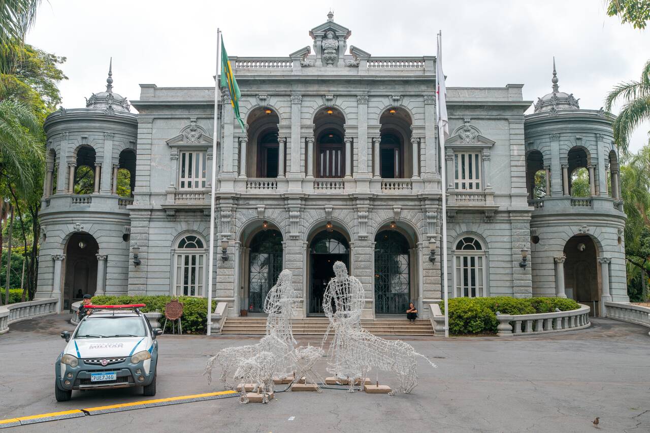 A government building at Praça da Liberdade