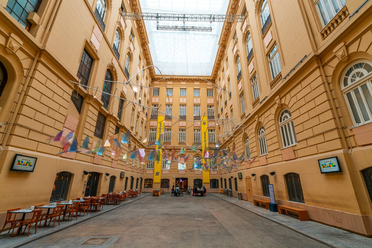 The interior of Bank of Brazil Cultural Center