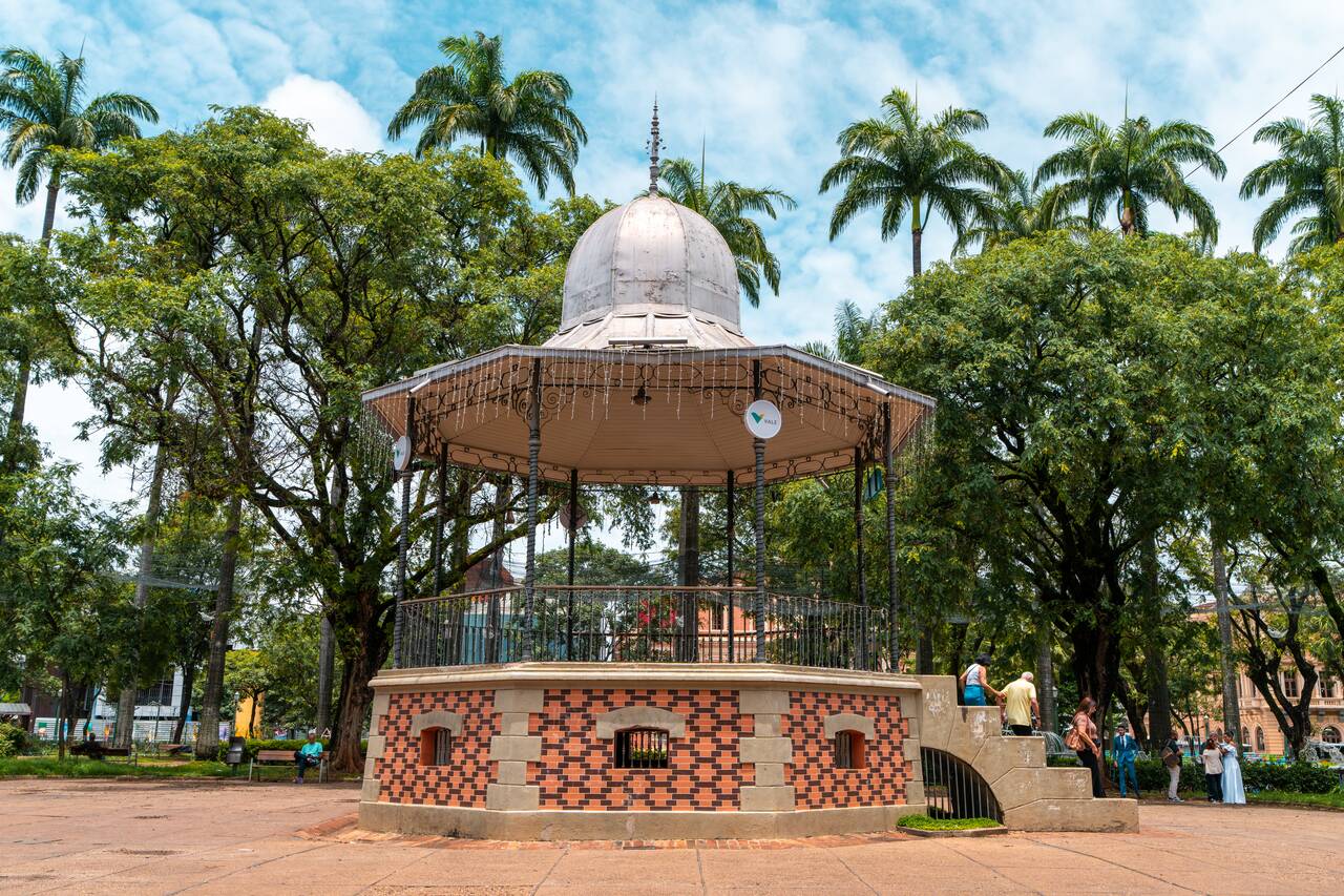 A pavilion at Praça da Liberdade