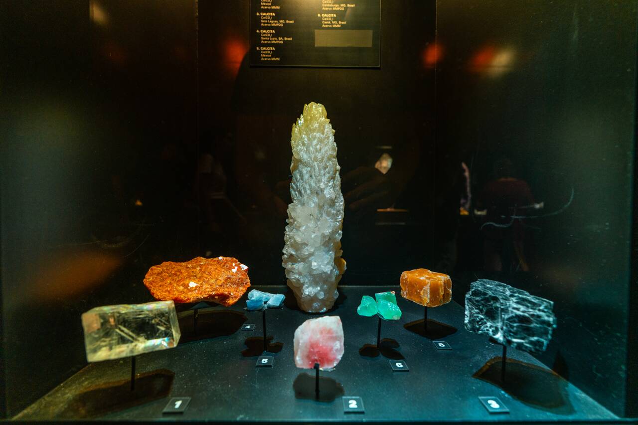 A Collection of minerals at Museum Of Mines And Metal