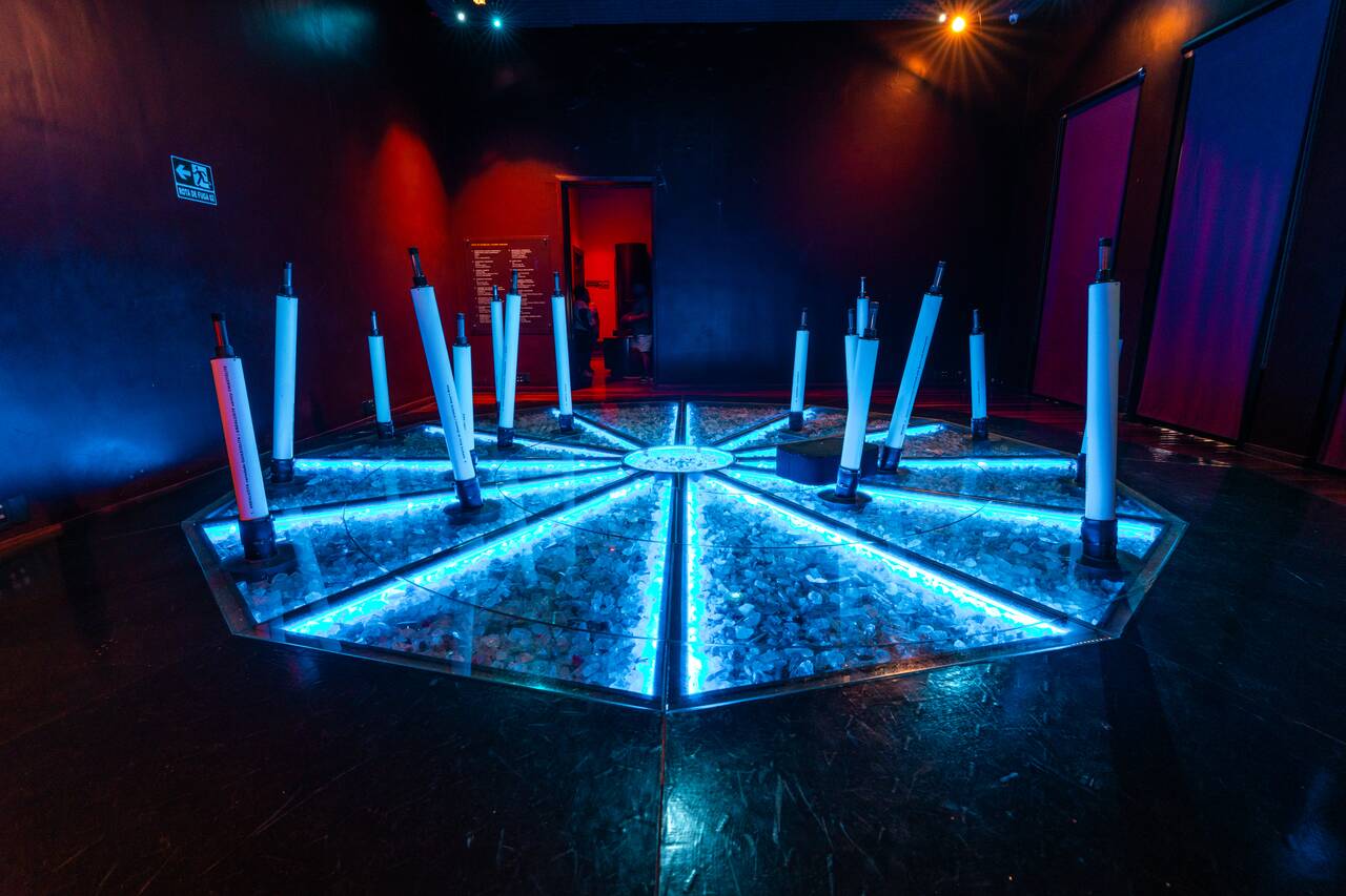 An interactive installation at Museum Of Mines And Metal