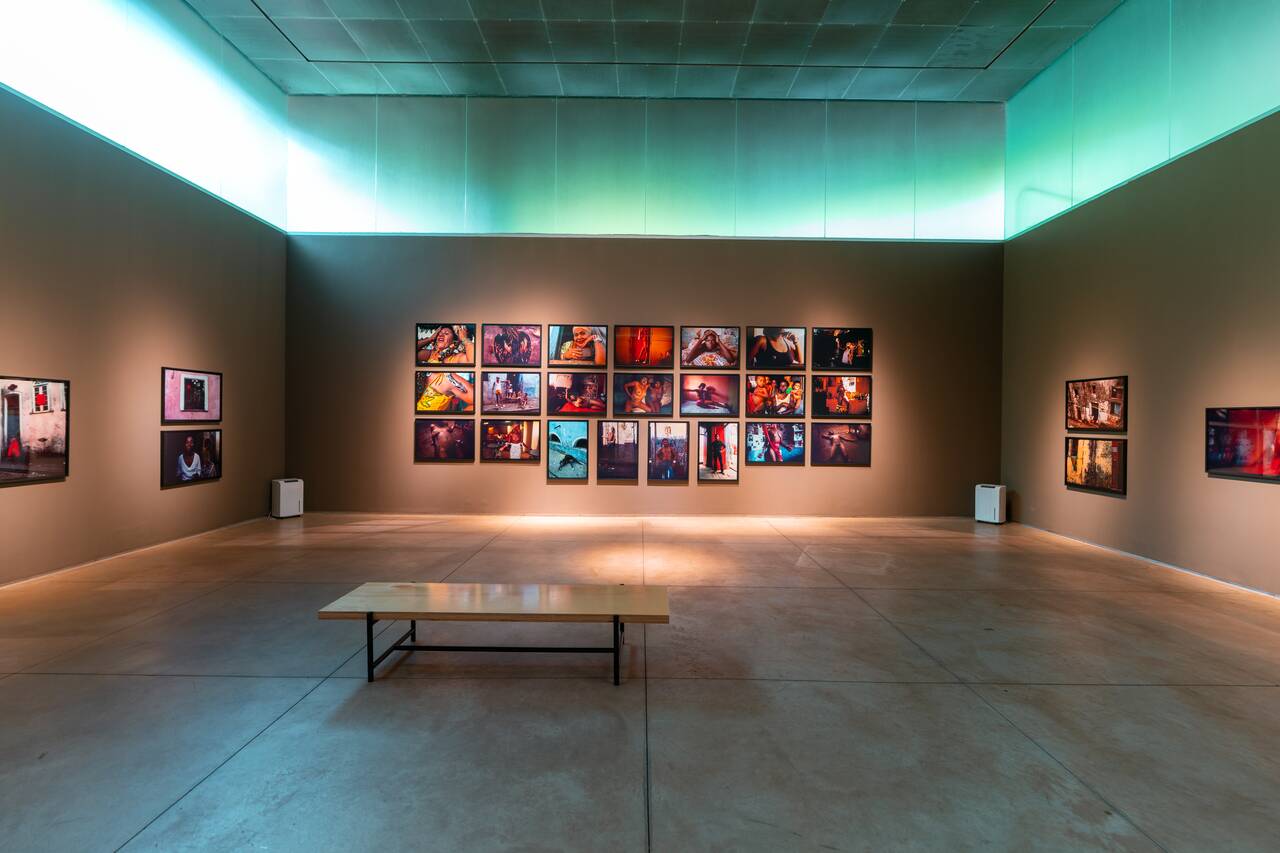 The interior of Miguel Rio Branco Gallery