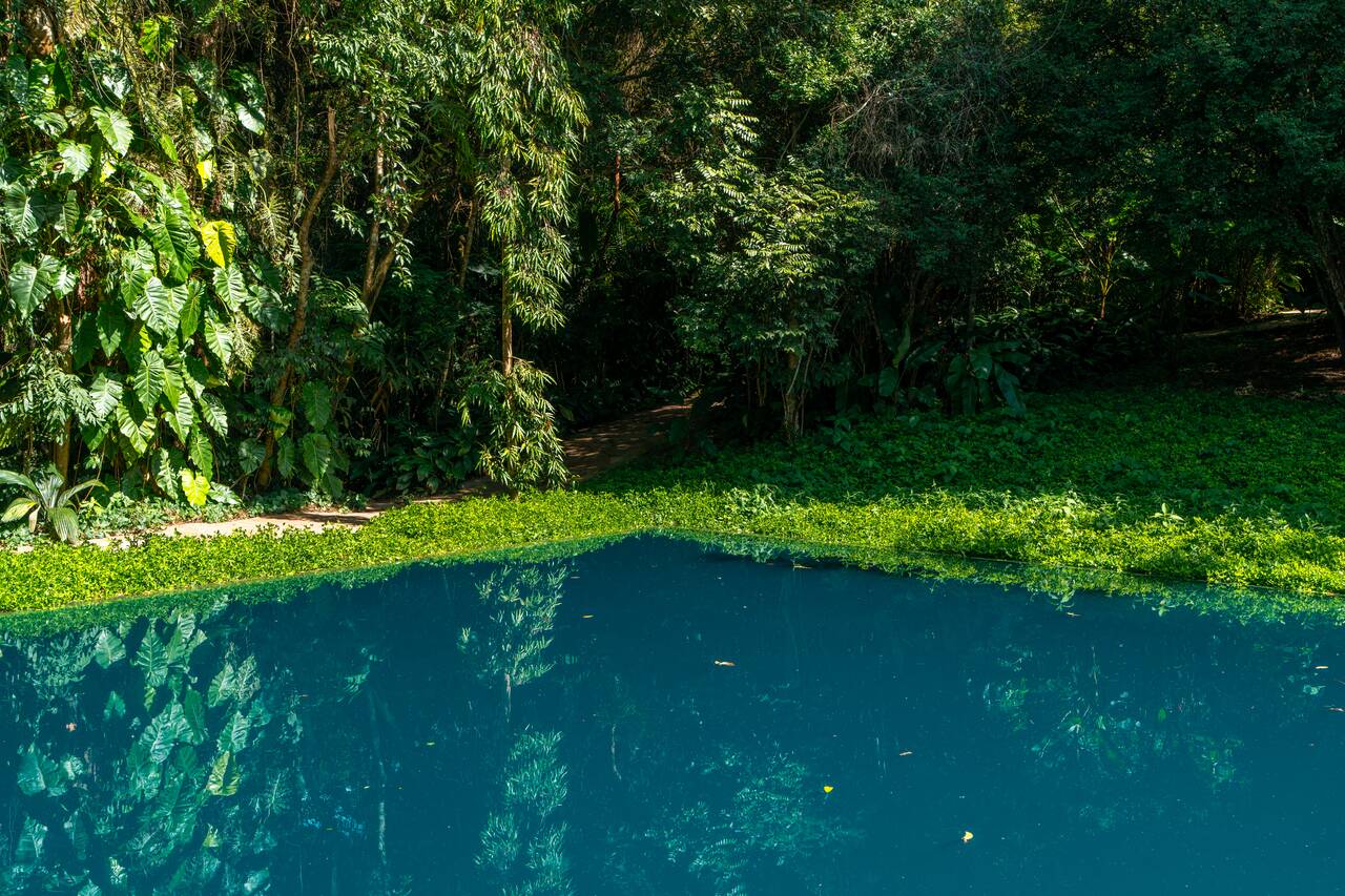 The blue pools at Adriana Varejรฃo Gallery