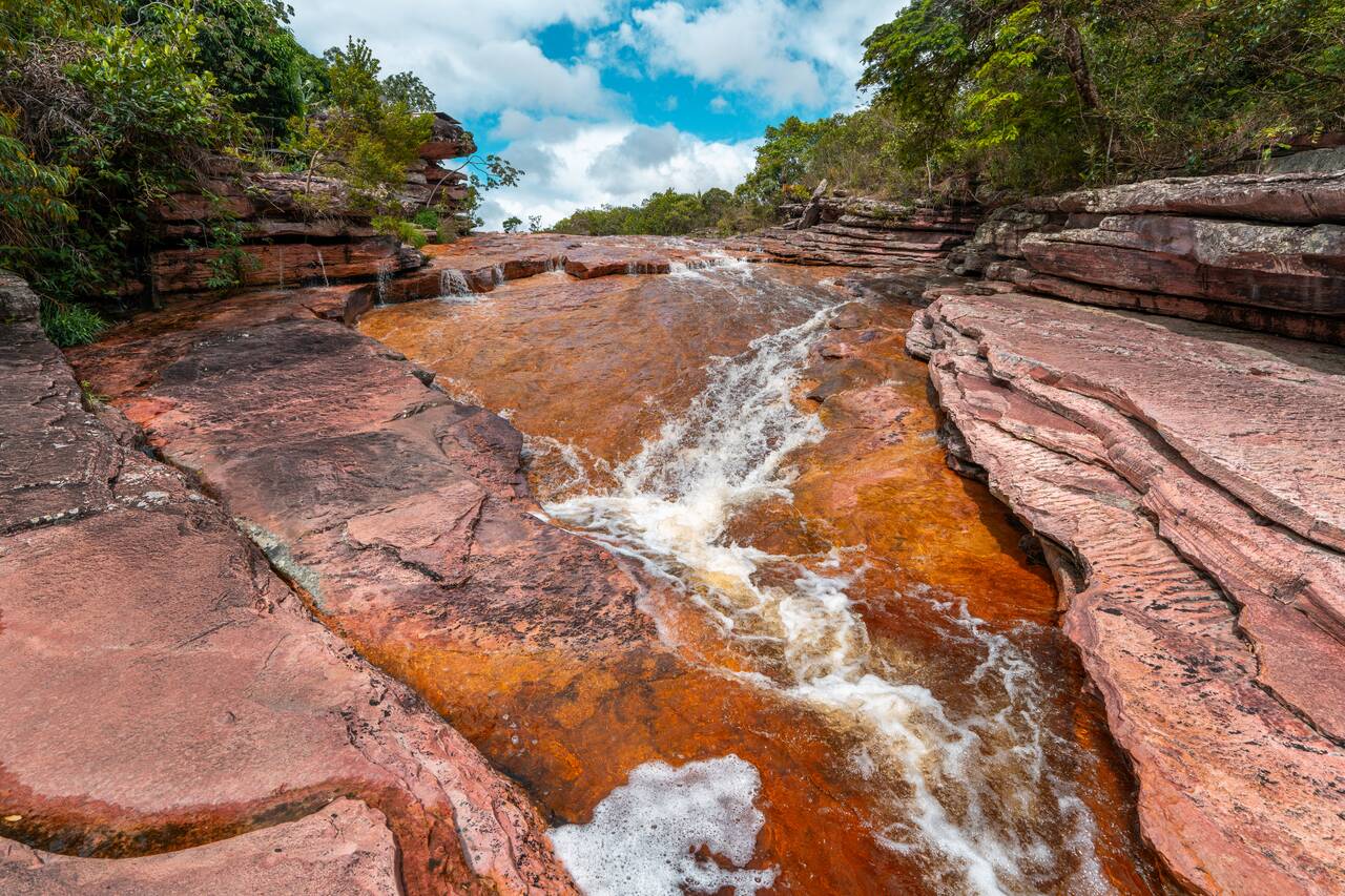 The waterfall at Poço do Diabo