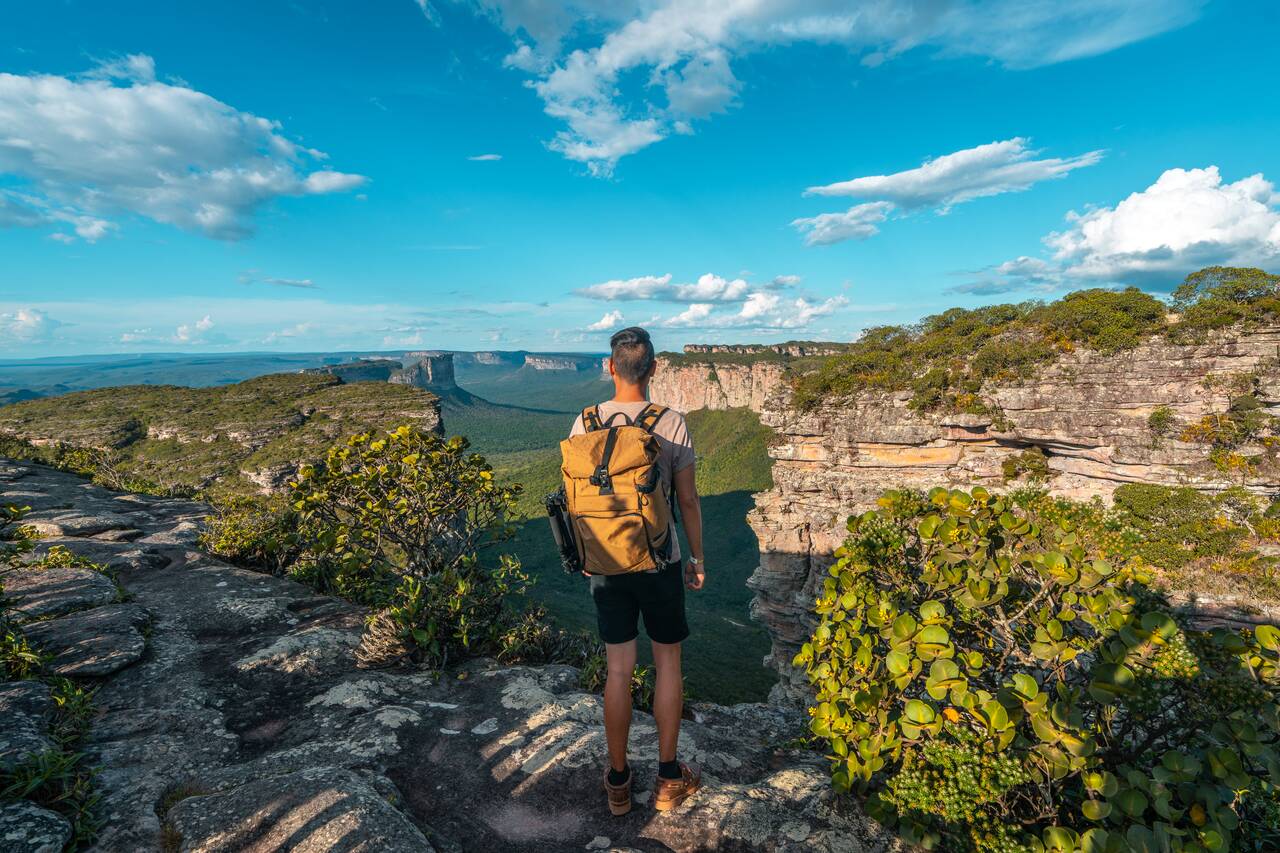 Me looking at the view from Morro do Pai Inácio