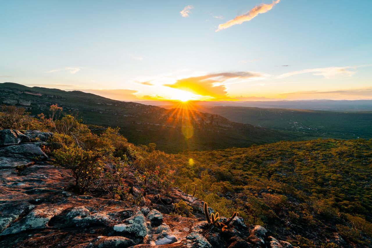 Sunset seen from Morro do Pai Inácio